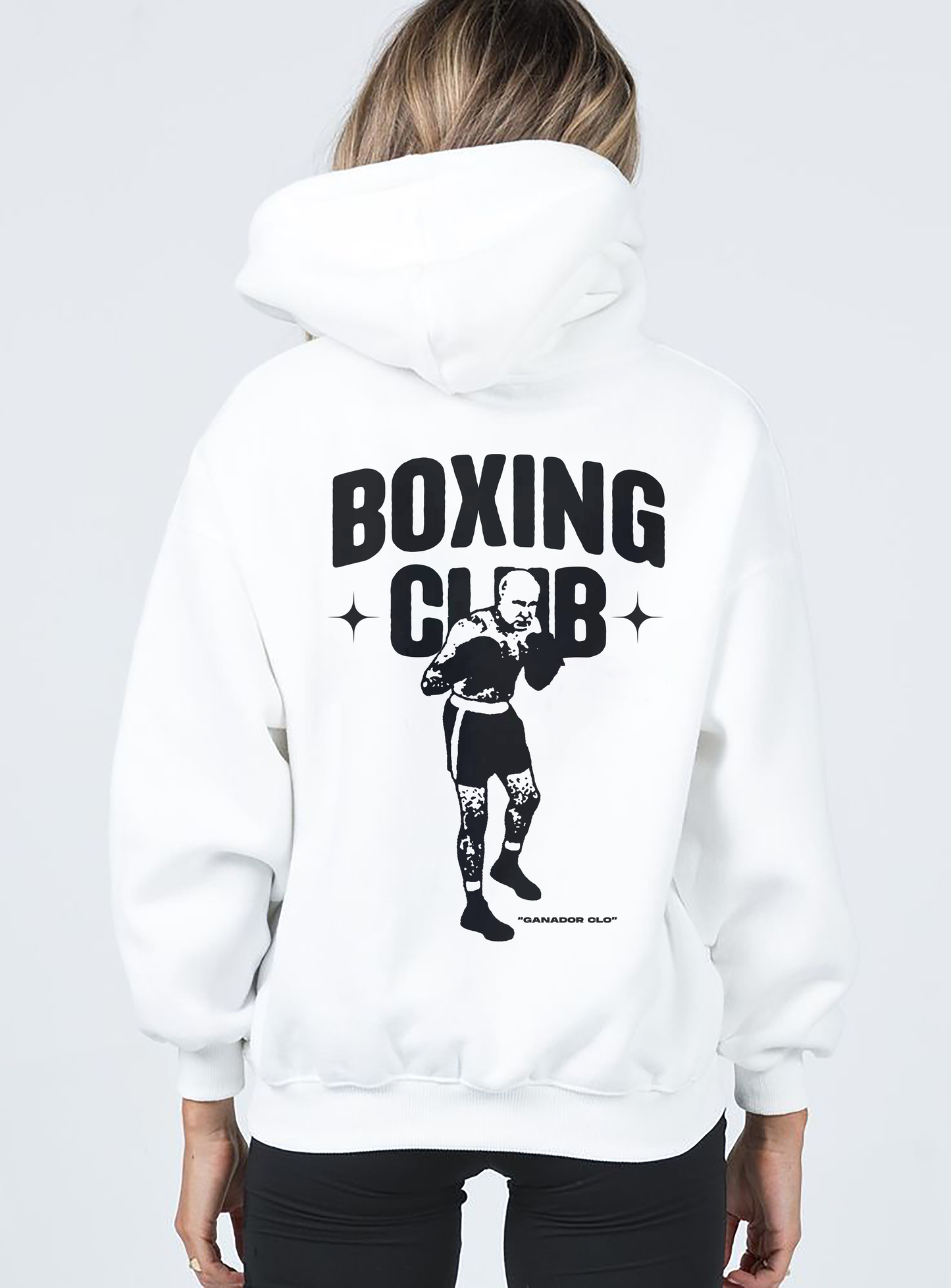 BOXING CLUB | WHITE HOODIE