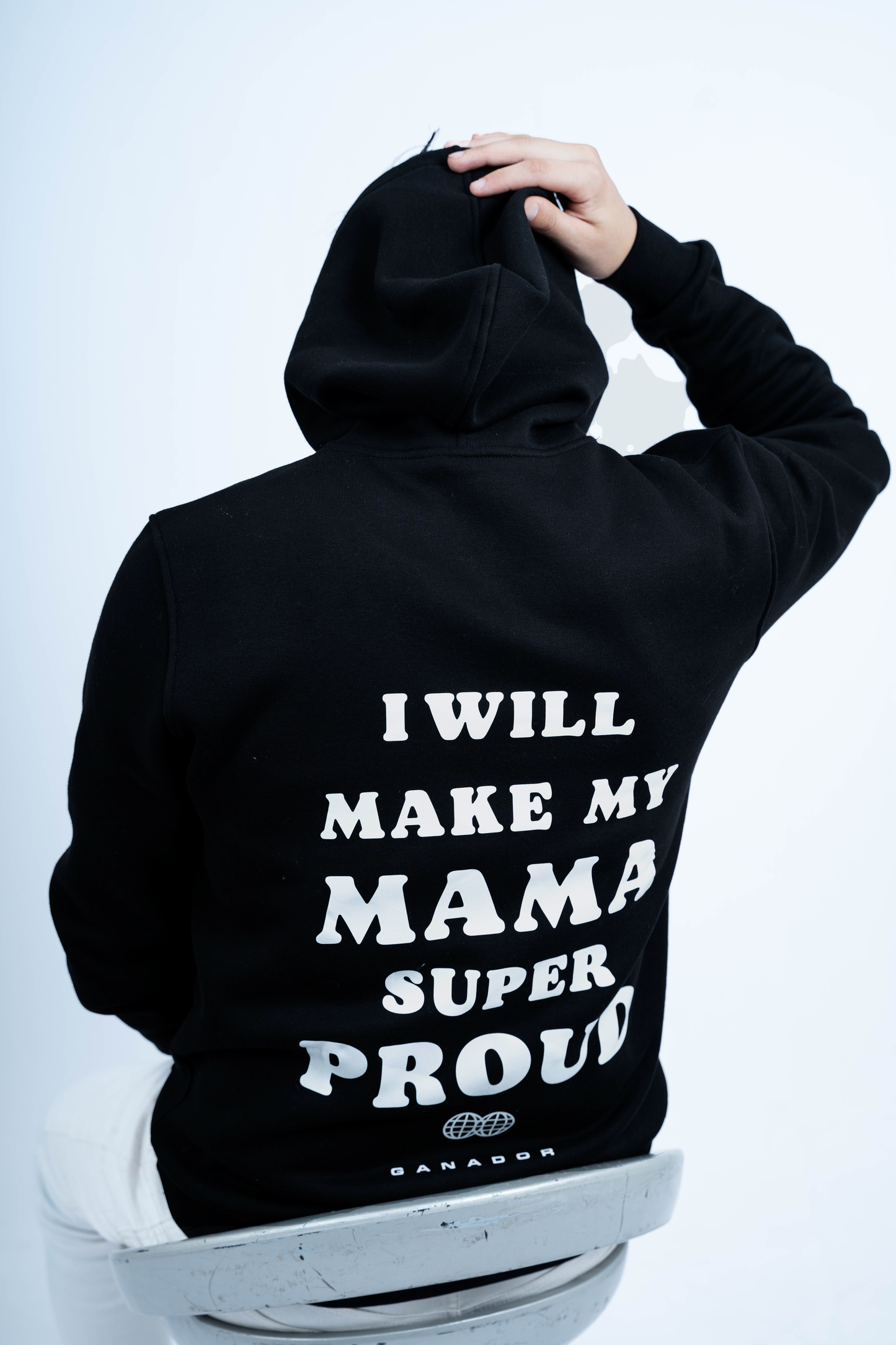 MAKE MAMA PROUD | BLACK HOODIE