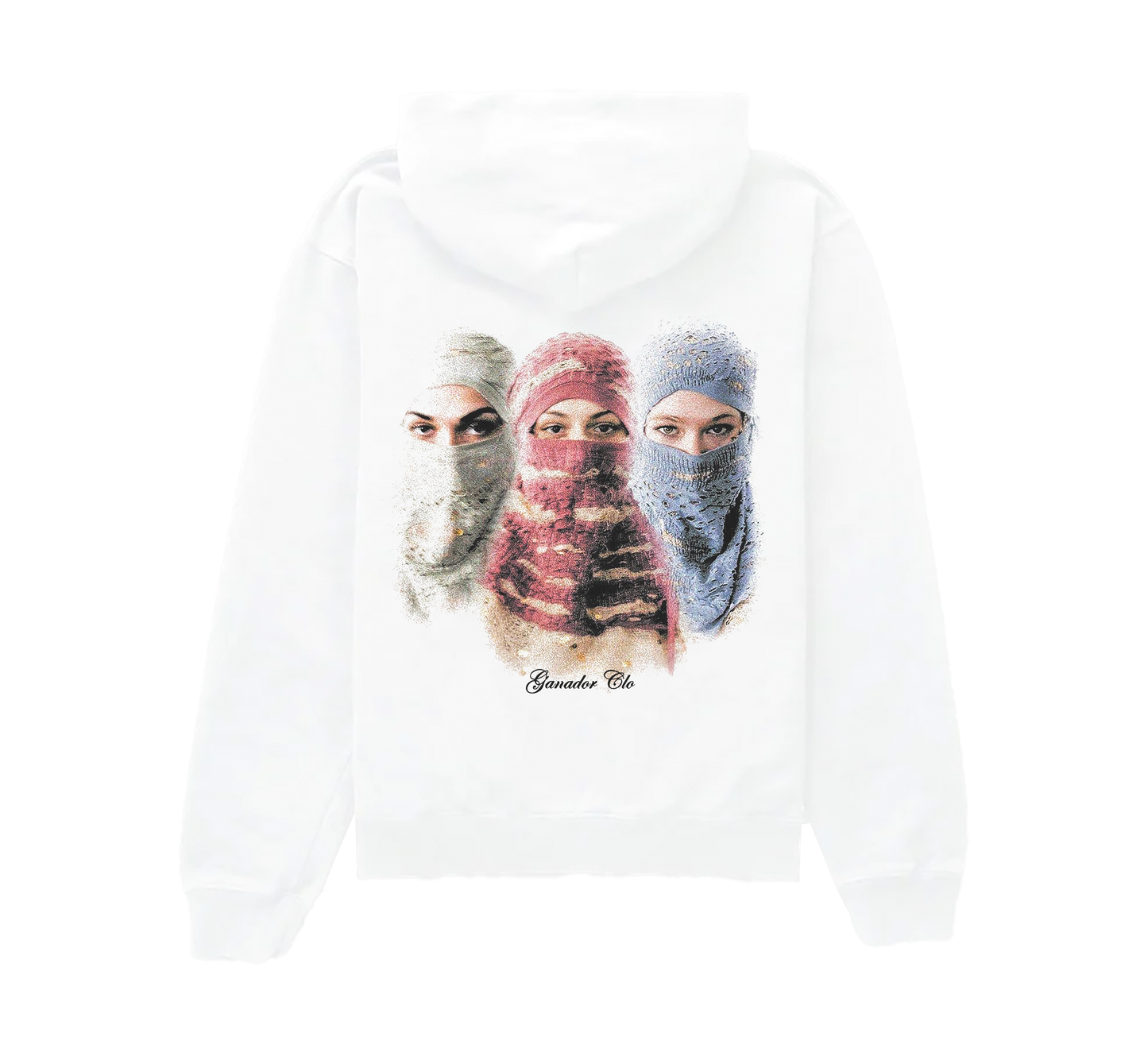 MASK | WHITE HOODIE