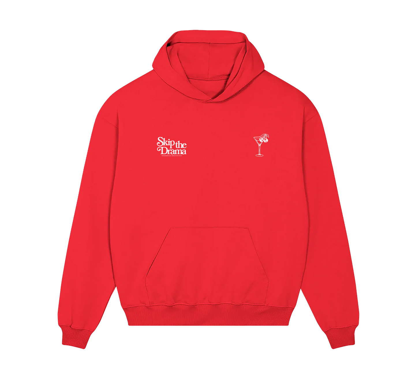 SKIP THE DRAMA | RED HOODIE