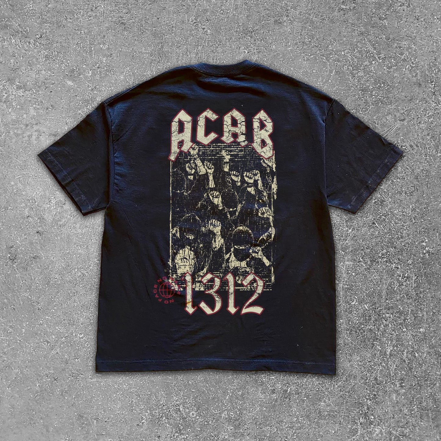 ULTRAS ACAB 1312 T-shirt emblématique vintage | Col rond unisexe Premium